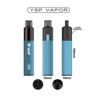 500mAh 배터리 재충전 가능한 Vape Pod C형 충전 2ml 재충전 가능한 Vape 펜