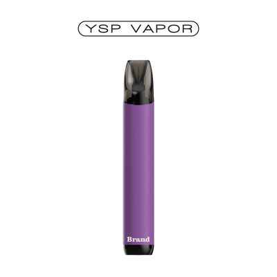 사전 충전 된 2ml Pod 시스템 Vapes 2% 니코틴 600 Puffs 일회용 Vapes