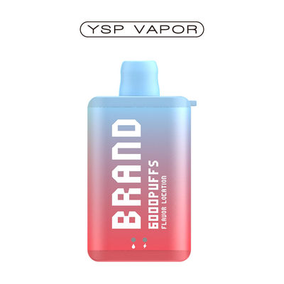 10ml 6000 Puff Vape E 담배 재충전 할 수 있는 일회용 바이프 박스