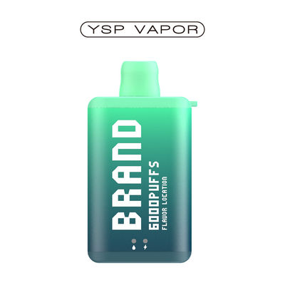 10ml 6000 Puff Vape E 담배 재충전 할 수 있는 일회용 바이프 박스