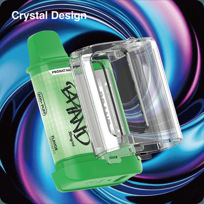 600 펌프 2ml TPD 사전 충전 팟 시스템 제거 가능한 배터리 및 EU- 컴플라이언트vape 여행 친화적 재활용 및 환경 친화적
